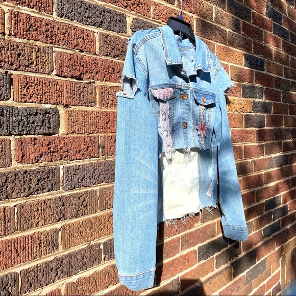 Custom  High low  Jean Jacket - Picture 6 of 11